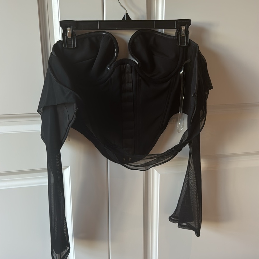House Of CB…Black Corset Bustier Top. XS - Picture 3 of 9
